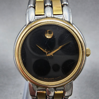 Movado Museum Watch Women 24mm Black Dial Two Tone 81.25.825C PARTS2