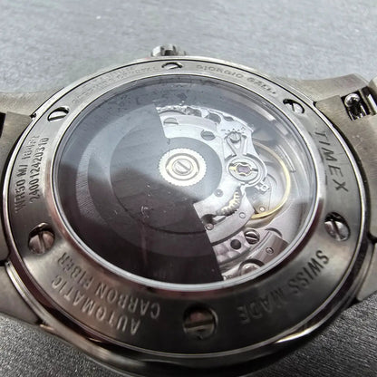 Timex Giorgio Galli S2Ti Automatic Watch Men 38mm Gray Dial Titanium Round10