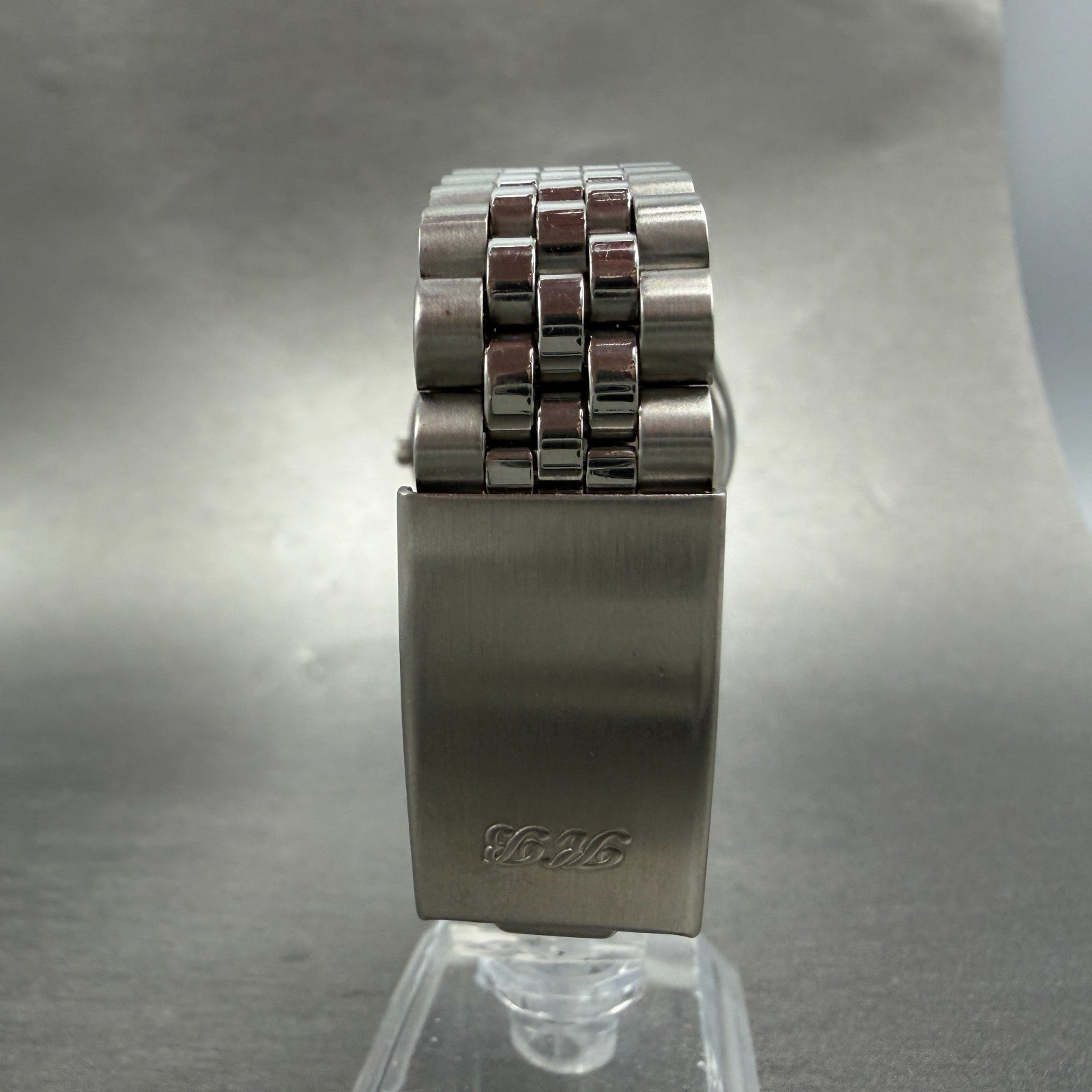 Seiko Grand Quartz Watch Men 35mm Pink Dial Silver Tone Round 9940-8000 New Batt7