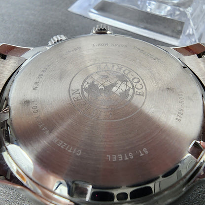 Citizen EcoDrive Calendrier Watch Men 44mm Blue Dial Steel Daydate Round BU20219