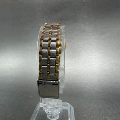 Seiko SX Watch Women 19mm White Dial Two Tone Round V401-0091 New Battery Round7