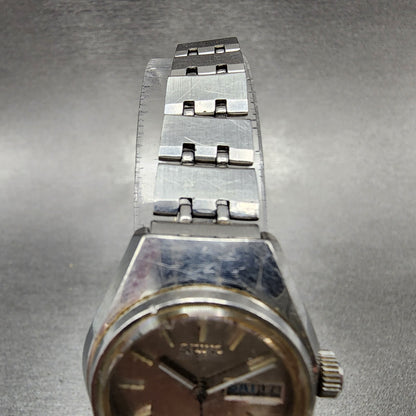 Seiko Automatic Watch Women 25mm Silver Dial Steel Daydate Round 22060040 READ4