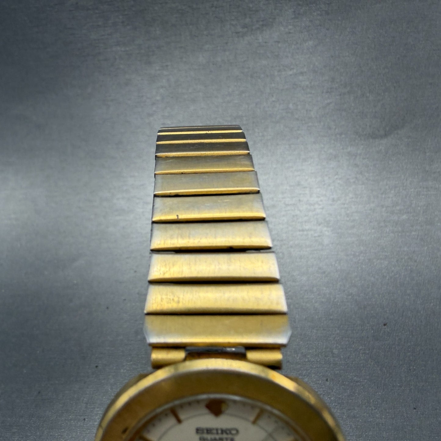 Seiko Watch Unisex 31mm Cream Dial Gold Tone Round 5Y95-6110 New Battery Vintage4