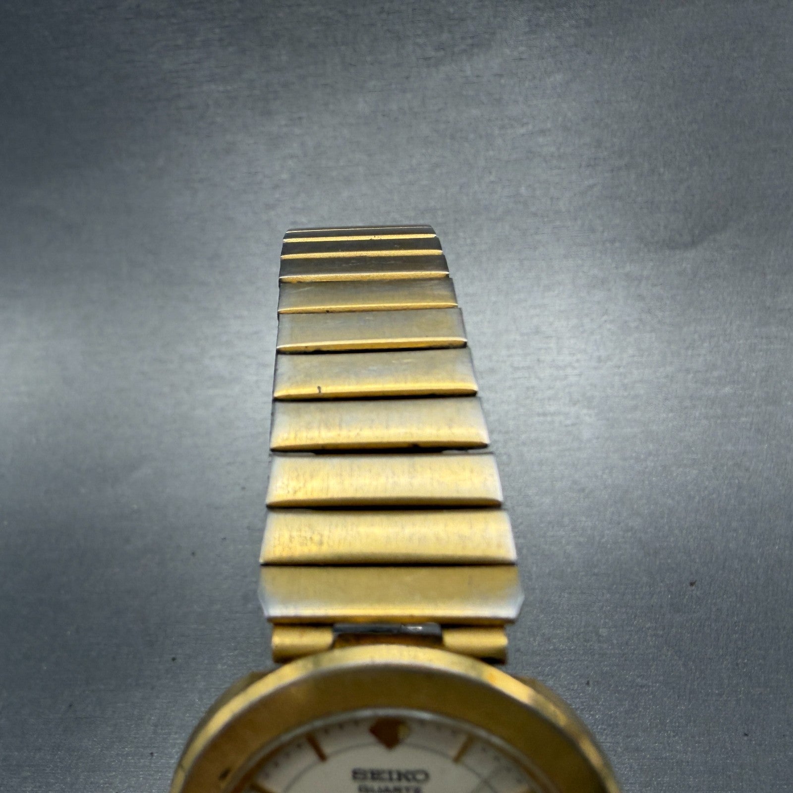 Seiko Watch Unisex 31mm Cream Dial Gold Tone Round 5Y95-6110 New Battery Vintage4