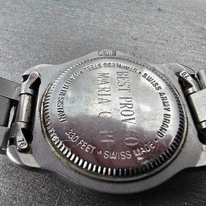 Victorinox Swiss Army Watch Women 29mm White Dial Date Round Bracelet PARTS VTG10