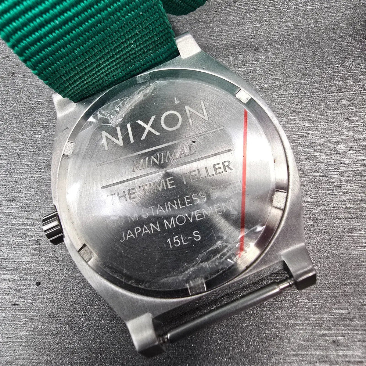 Nixon The Time Teller Watch Men 37mm Blue Dial Silver Tone Round New Battery11
