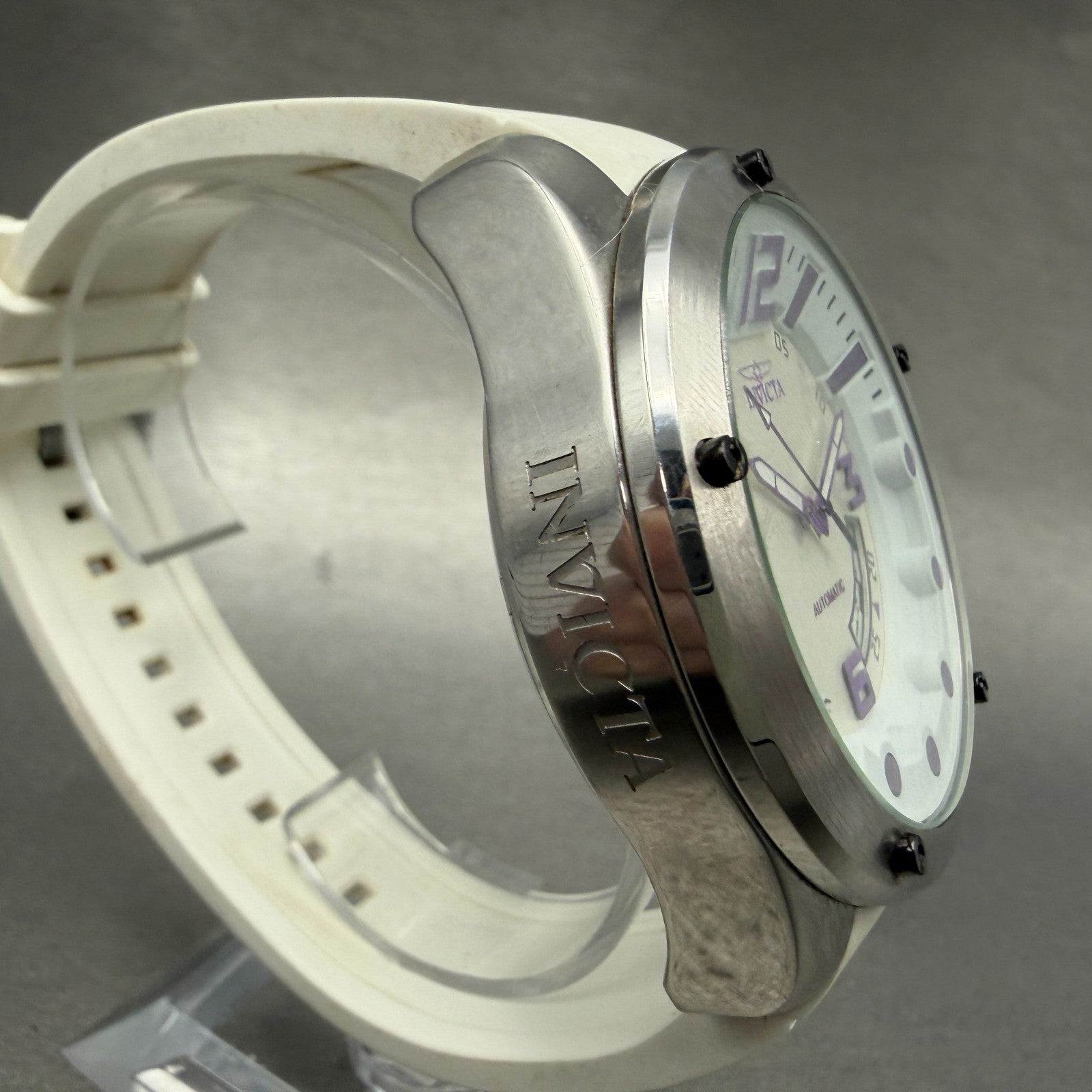 Invicta I-Force Automatic Watch Men 51mm White Dial Steel Date 23511 Round Runs3