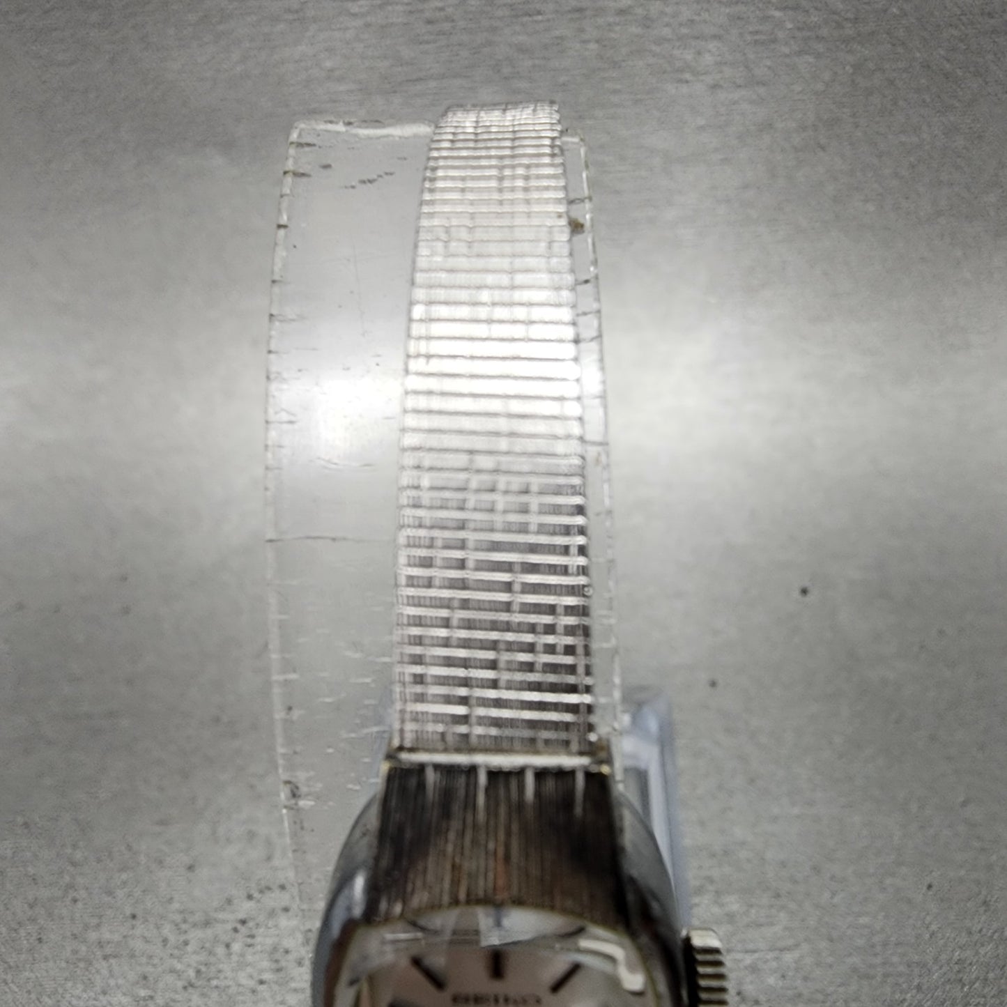 Seiko Special Watch Women 16mm Silver Dial White Gold Plated Manual 113360 Runs4