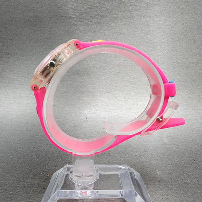 Swatch Candy Pleasure Watch Women 25mm Pink Dial Clear Case Round New Battery5