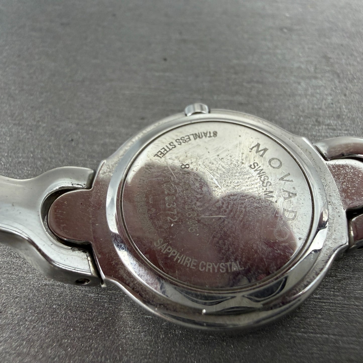 Movado Kara Watch Women 24m Pink Dial Steel Round 84-A1-1846 New Battery LKJF9