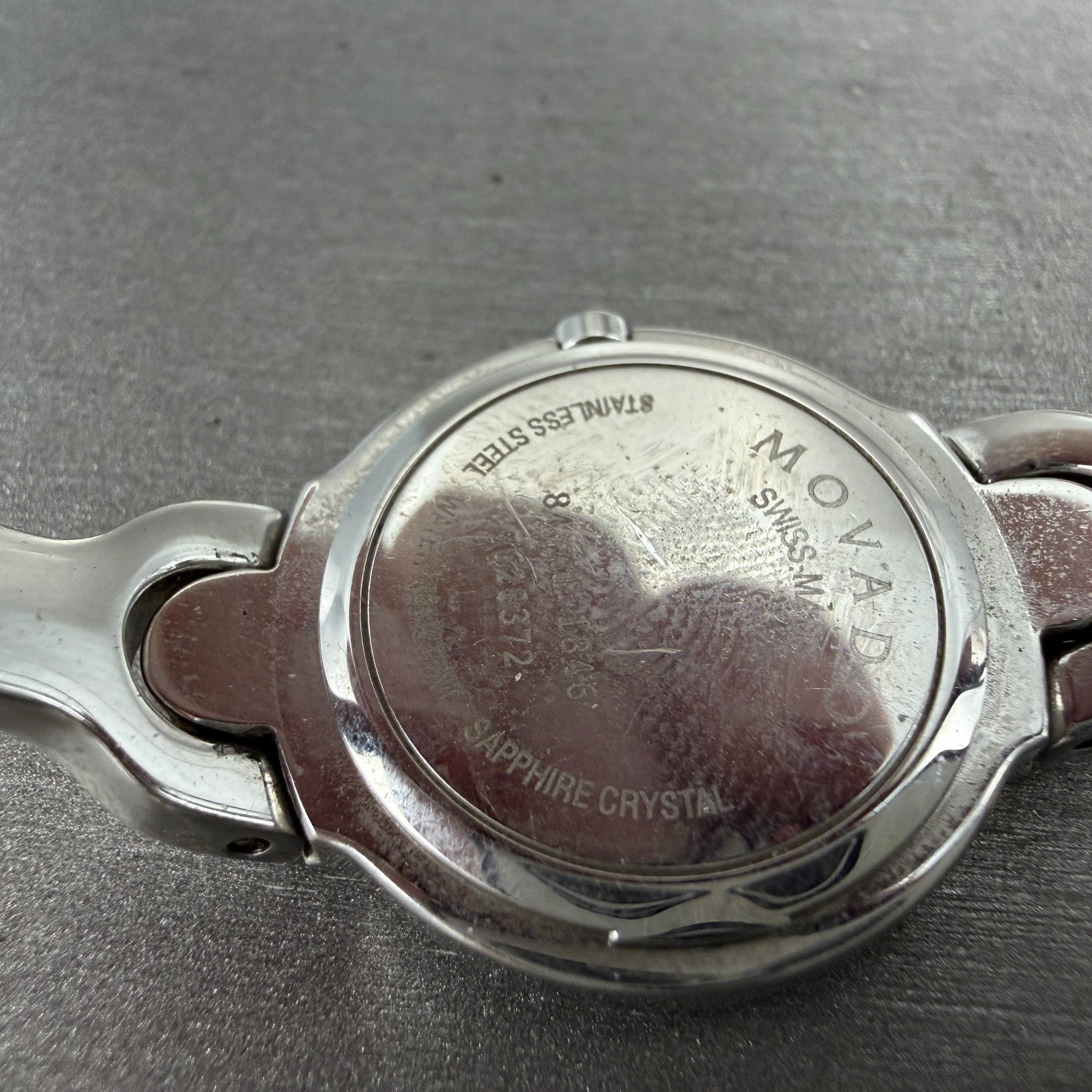 Movado Kara Watch Women 24m Pink Dial Steel Round 84-A1-1846 New Battery LKJF9