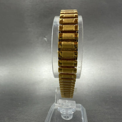 Pulsar Watch Women 17mm Champagne Dial Gold Tone Oval 1N00-X318 New Battery7