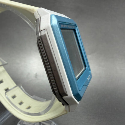 Casio HotBiz Watch Men 35mm Digital White Blue Rectangle VDB-101JIM New Battery3