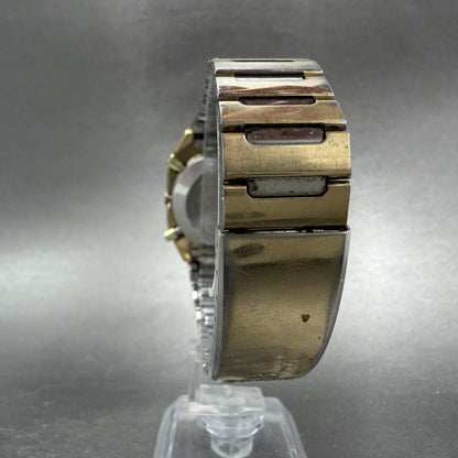 Seiko Memory Bank Calendar Digital Watch Men 34mm Two Tone VTG M354-5019 PARTS8