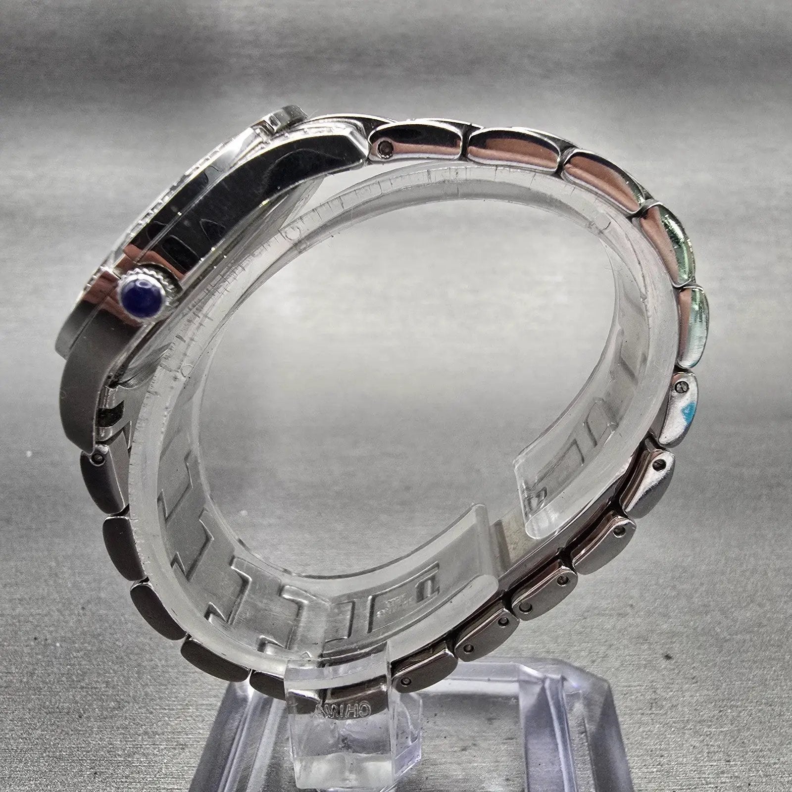Bulova Watch Women 30mm MOP Dial Silver Tone Gemmed Round 96L116 New Battery6