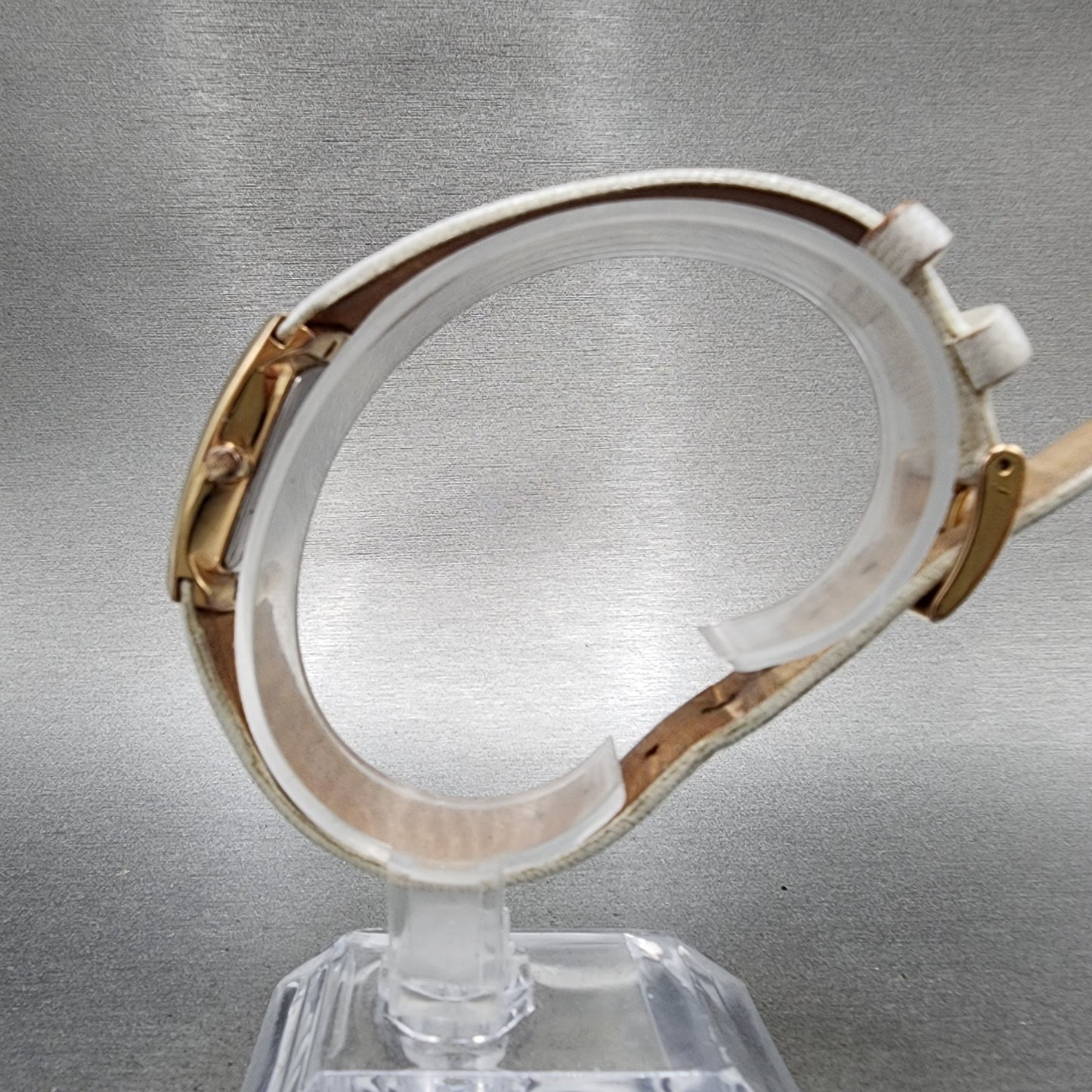 Skagen Tank Watch Women 24mm MOP Dial Rose Gold Tone Rectangle New Battery6