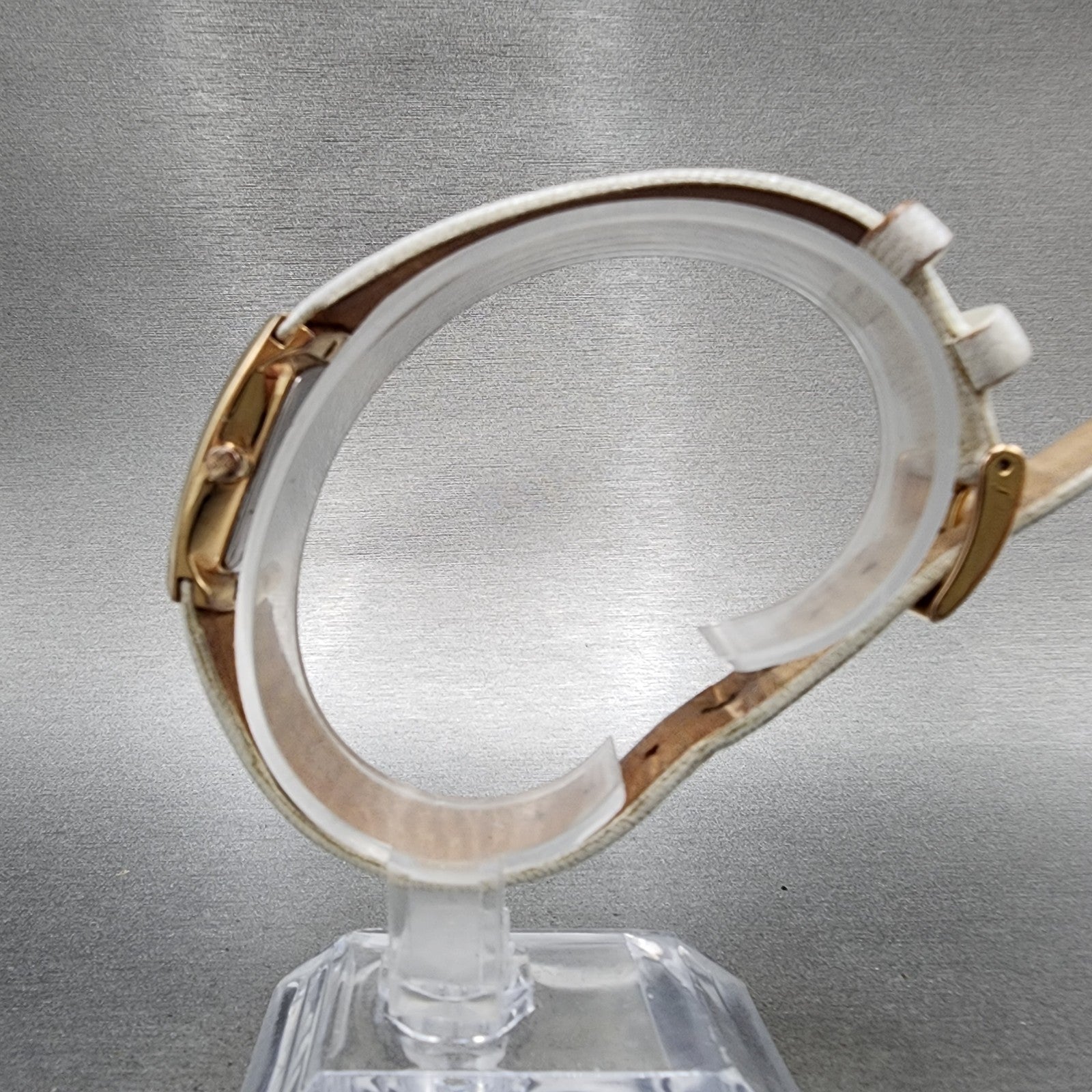 Skagen Tank Watch Women 24mm MOP Dial Rose Gold Tone Rectangle New Battery6