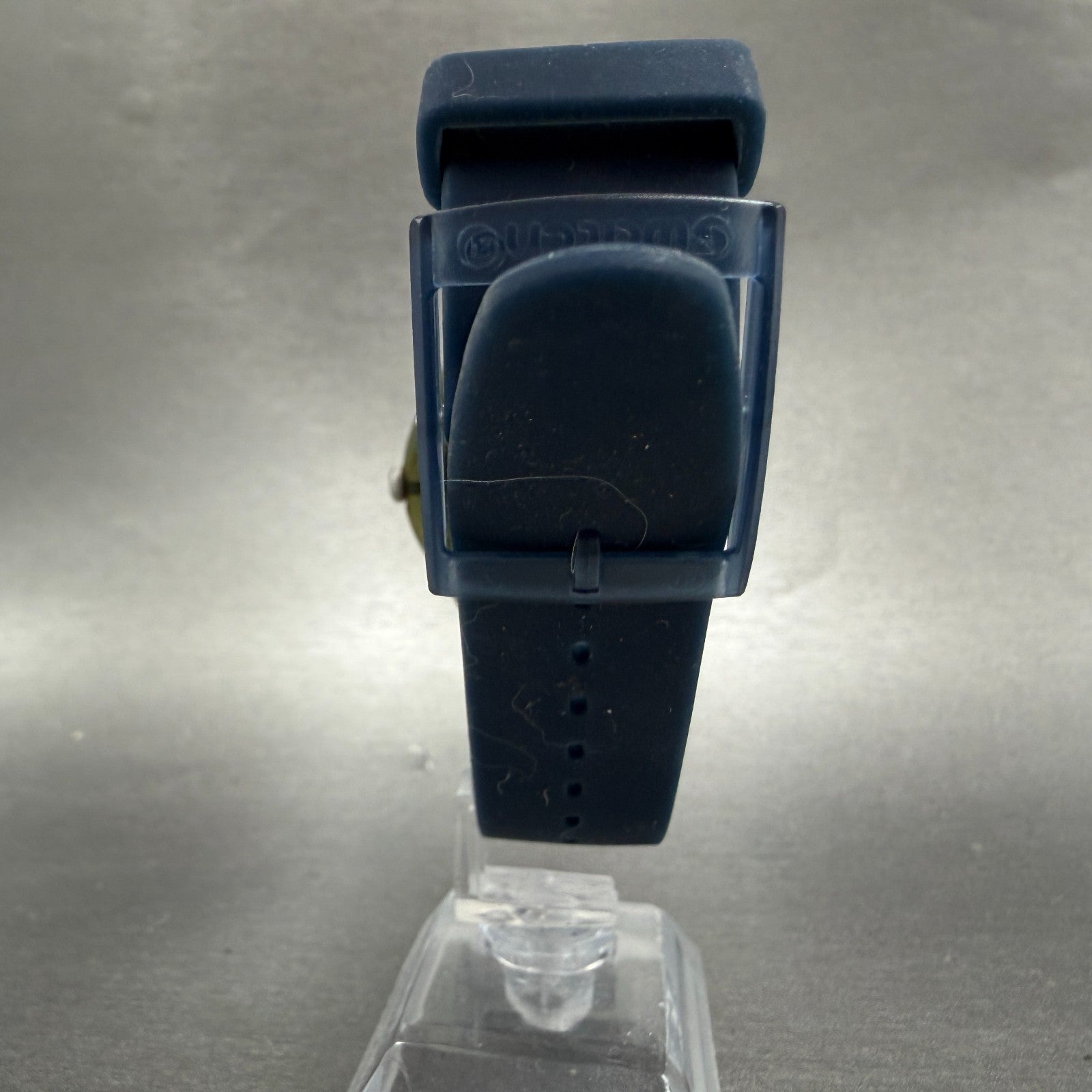 Swatch Blue Rebel Watch Men 41mm Blue Dial Gray Daydate SUON700 New Battery7