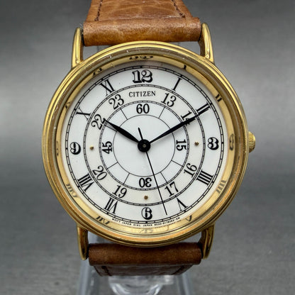 Citizen Watch Unisex 32mm White Dial Gold Tone Round 6030-S04565 PARTS0