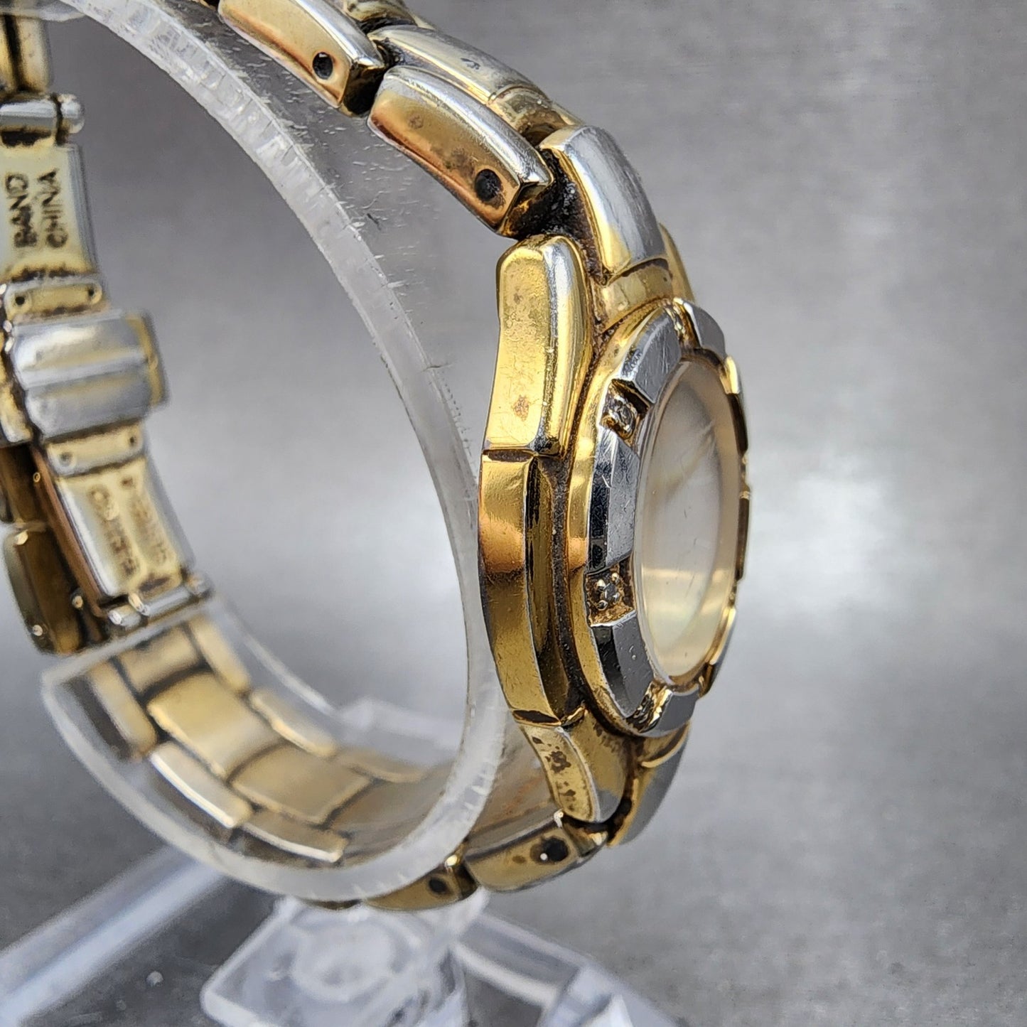 Seiko Watch Women 22mm MOP Dial Two Tone Round 1n000fz0 New Battery3