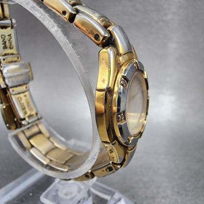 Seiko Watch Women 22mm MOP Dial Two Tone Round 1n000fz0 New Battery3