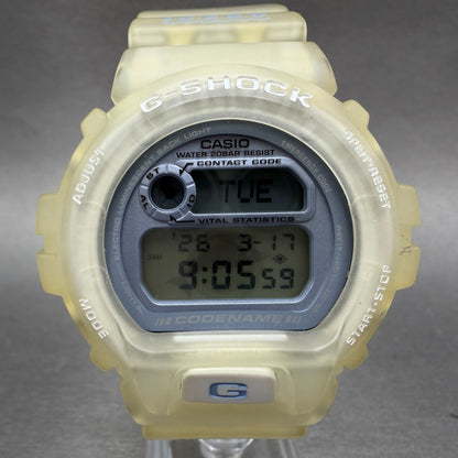 Casio G-Shock DW-6910K Watch Men 50mm Digital Clear Alarm Chrono ICERC New Batt0