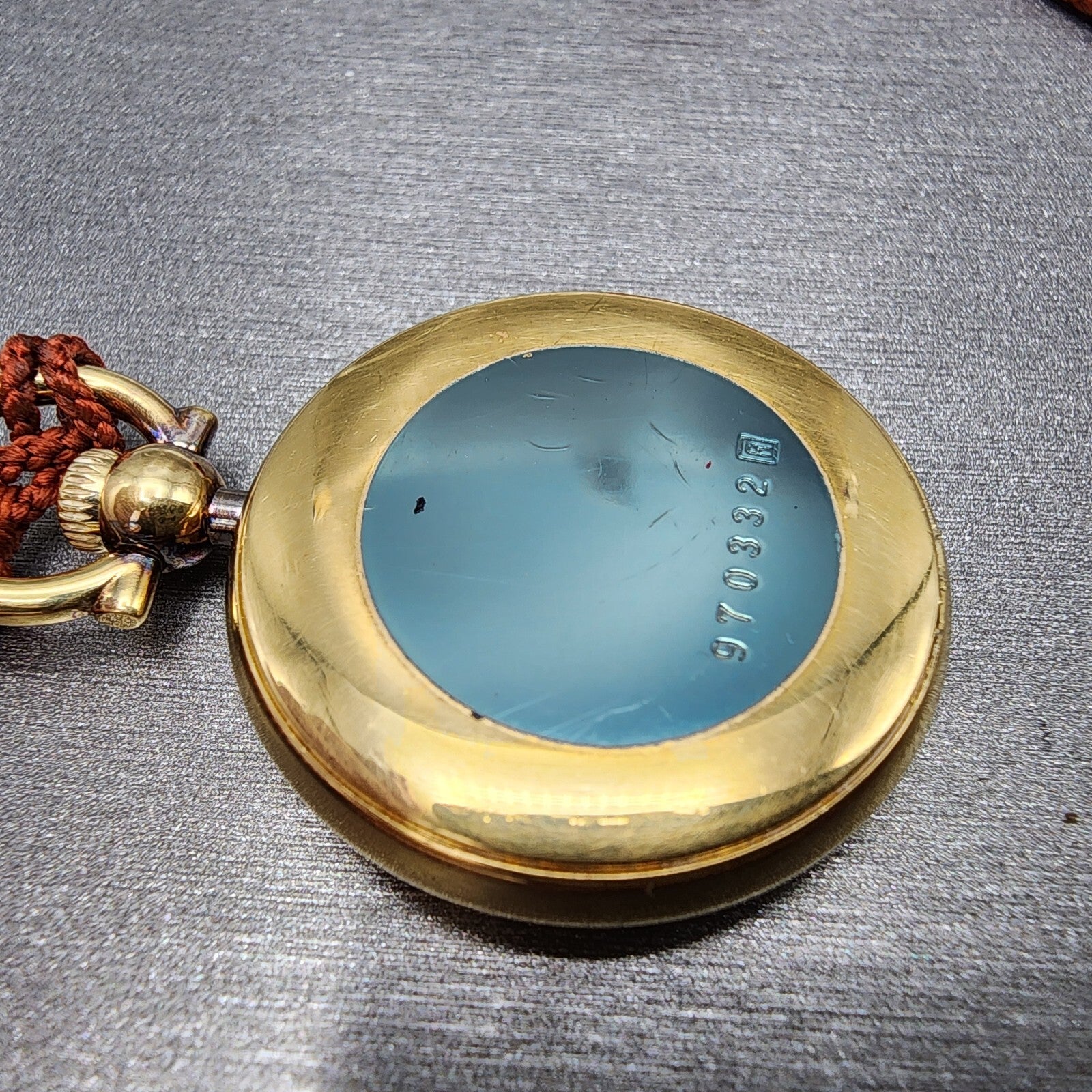 Seiko Pocket Watch 29mm White Dial Gold Tone Round 2620 New Battery11