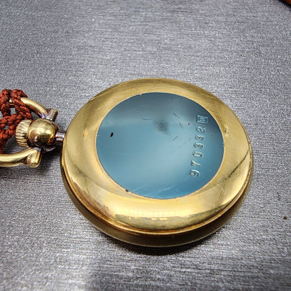 Seiko Pocket Watch 29mm White Dial Gold Tone Round 2620 New Battery11