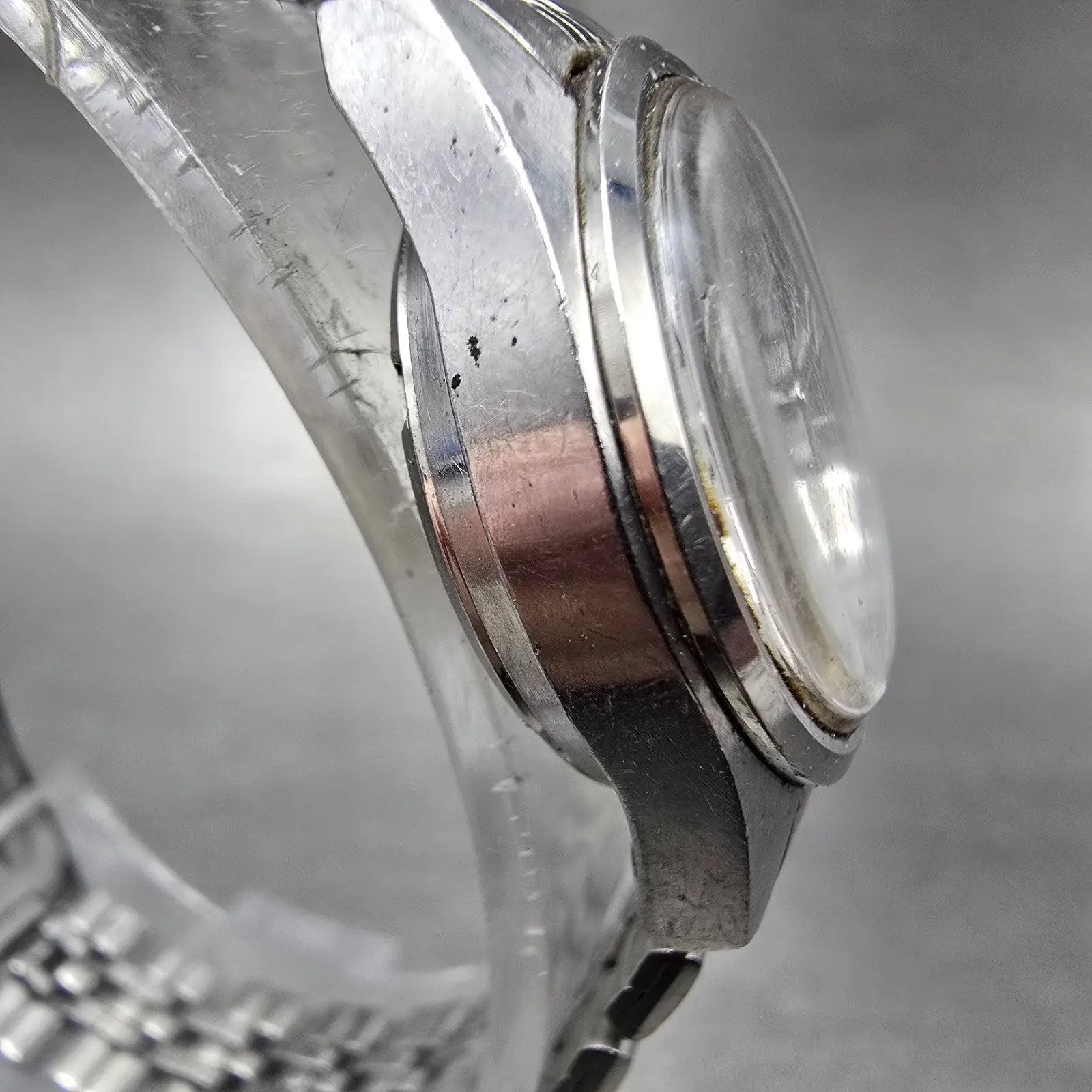 Seiko Automatic Watch Women 24mm Silver Dial Silver Tone Daydate 2906-0019 Runs4