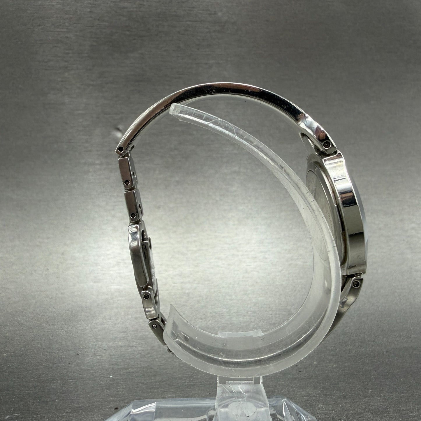 Movado Kara Watch Women 24mm Black Dial Steel Diamonds Bangle 84-A1-1846 NewBatt8