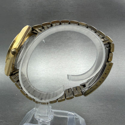 Citizen CQ Watch Men 34mm Champagne Dial Gold Tone Daydate 6101-915046 PARTS7