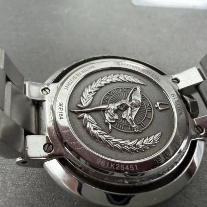 Bulova Rubaiyat Watch Women 35mm White Dial Stainless Steel Diamond 96p1849