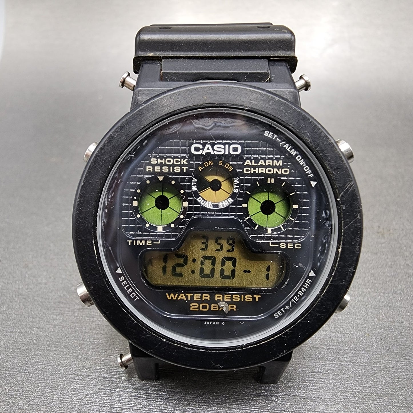 Casio GShock DW5900 Watch Men 39mm Digital Black Tone Round READ!! New battery0