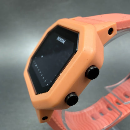 Nixon Siren Watch Women 38mm Digital Pink Tone Chrono Tide Octagon New Battery2