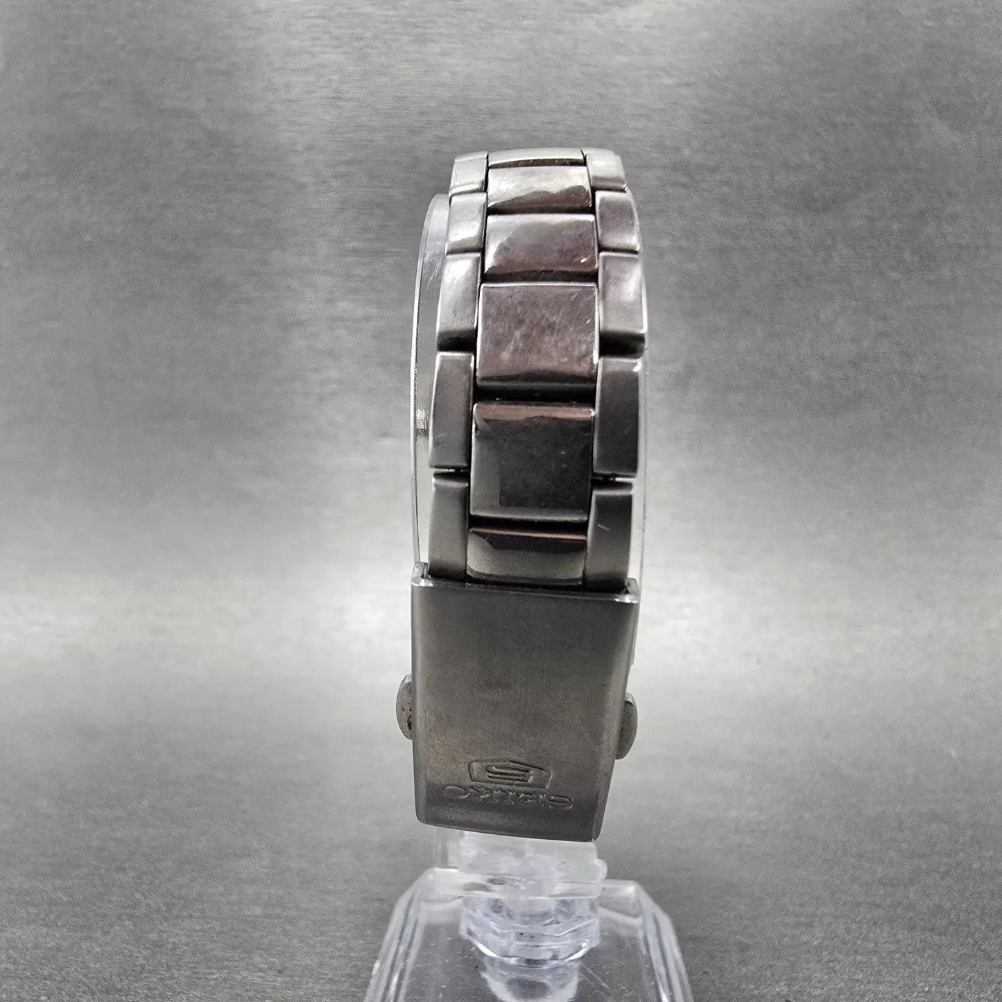 Seiko 5 Automatic Watch Women 24mm Silver Dial Steel Daydate 4207-01B0 Runs VTG7