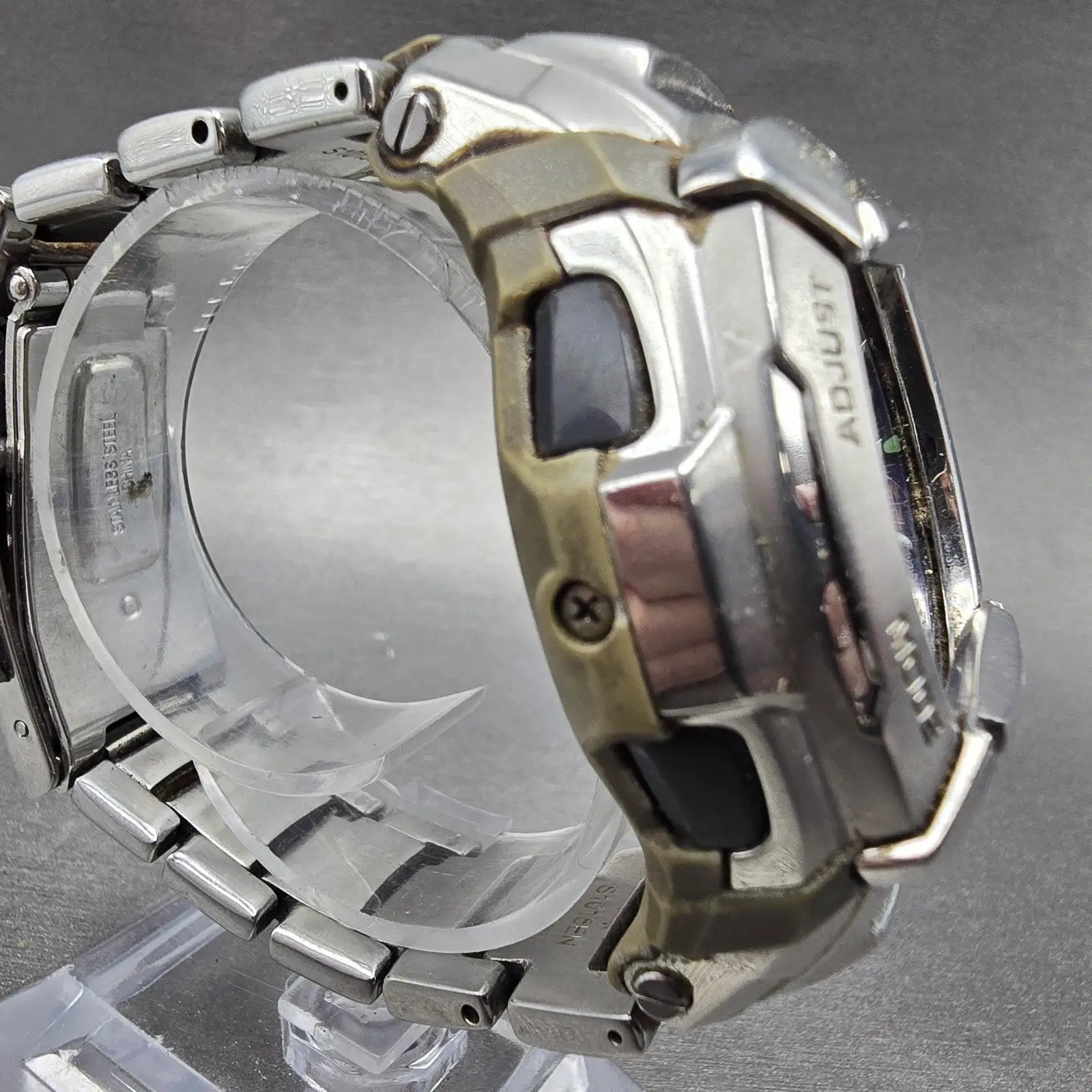 Casio G-Shock GW-1400DA Watch Men 45mm Blue Dial Silver Alarm Chrono PARTS4