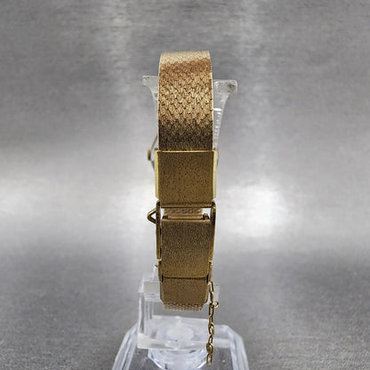 Seiko Watch Women 19mm Cream Dial Gold Tone Round 160079 New Battery VTG7