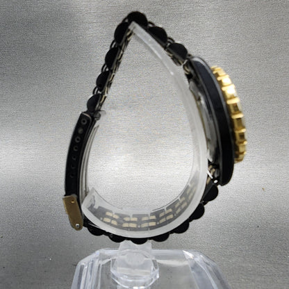 Tag Heuer 1000 Professional Watch Women 28mm Black Dial Black Gold Date New Bat8