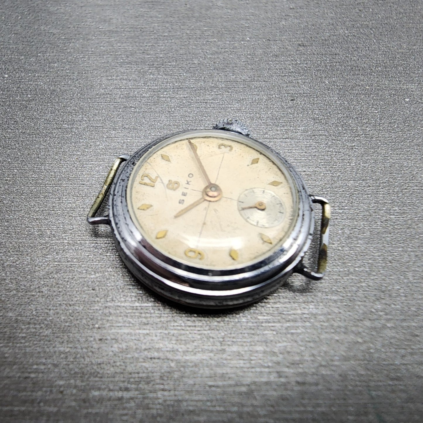 Seiko Watch Women 22mm White Dial Silver Tone Manual Wind Small Seconds Antique3