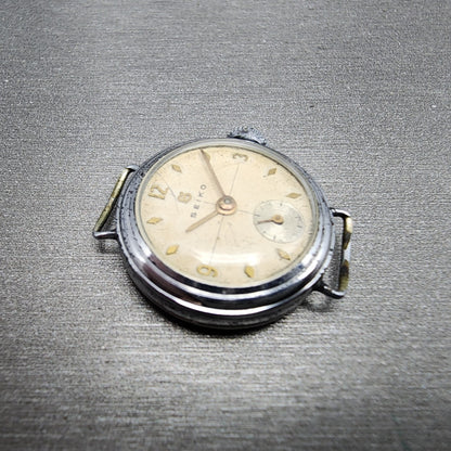 Seiko Watch Women 22mm White Dial Silver Tone Manual Wind Small Seconds Antique3