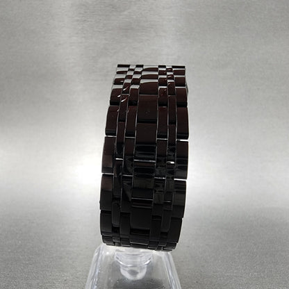 Bulova Quadra Watch Men 31mm Black Dial Black Tone Octagon 98D164 Bracelet B1234
