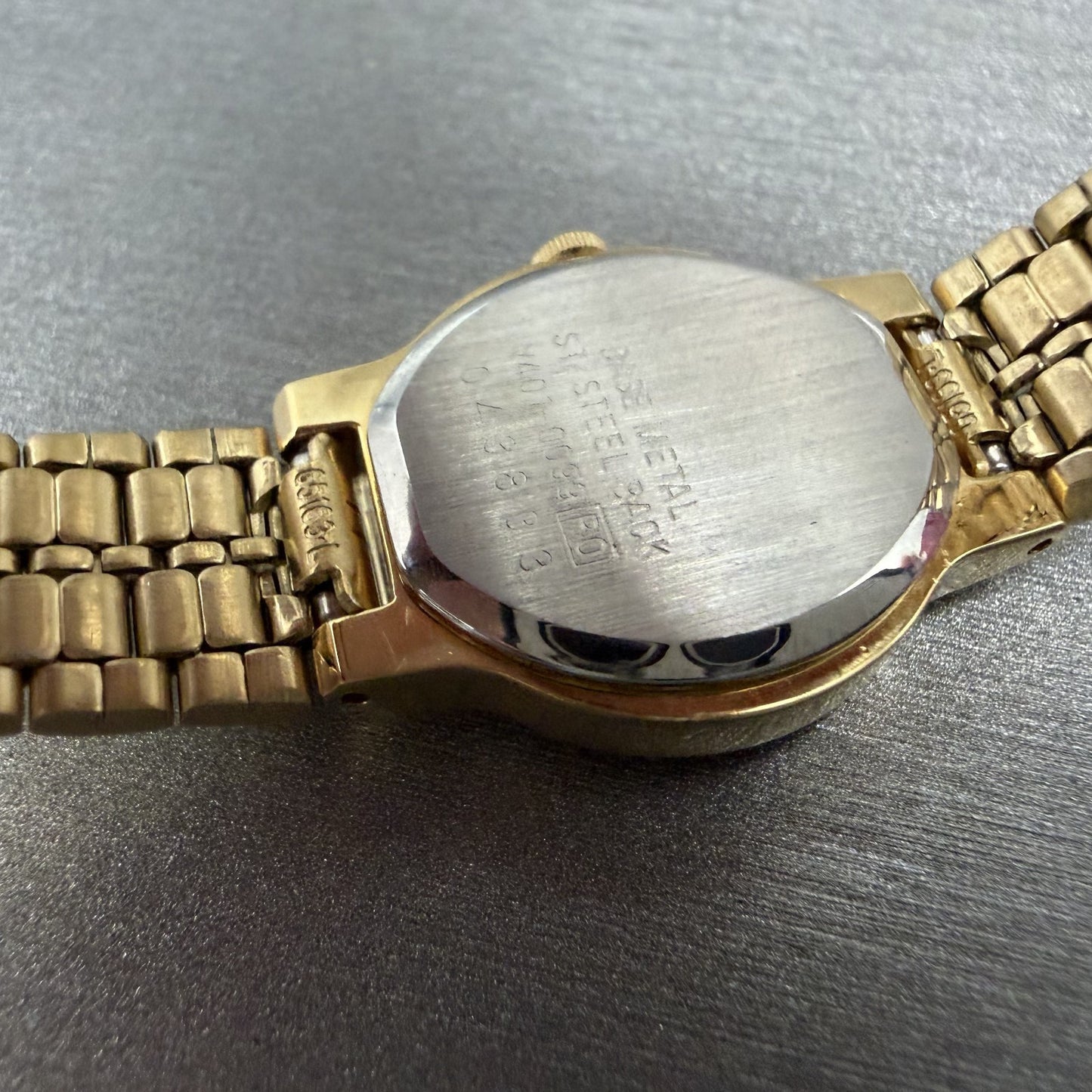 Seiko Watch Women 19mm White Dial Gold Tone Round V4010099 New Batt NOS W/Box9