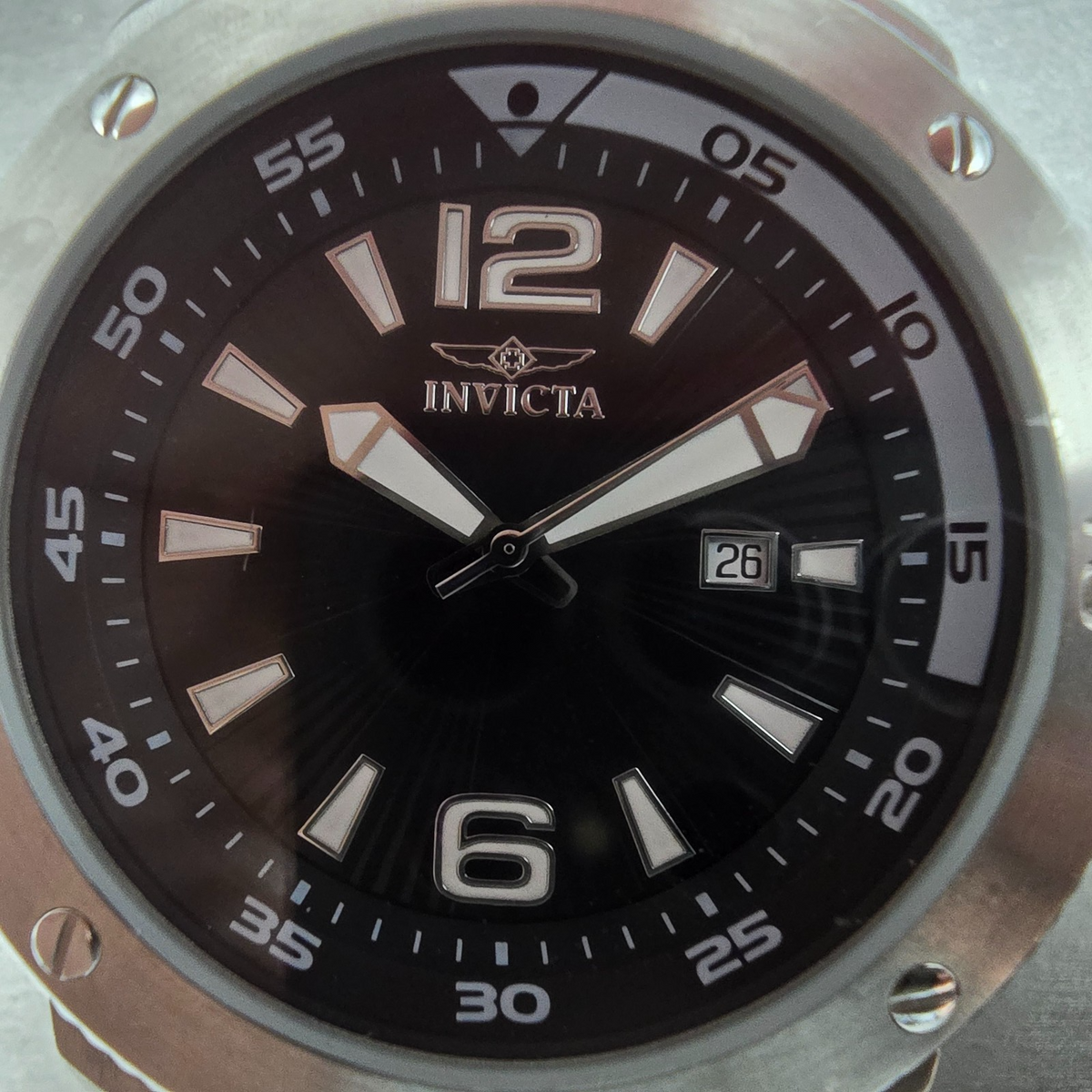 Invicta I-Force Dive Watch Men 51mm Black Dial Silver Date 12963 READ!! New Batt1