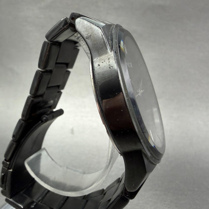 Fossil Watch Men 43mm Black Dial Black Tone Round FS4482 New Battery3