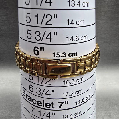 Seiko Watch Women 19mm Gold Dial Gold Tone Round V401-0289 New Battery VTG JPK9
