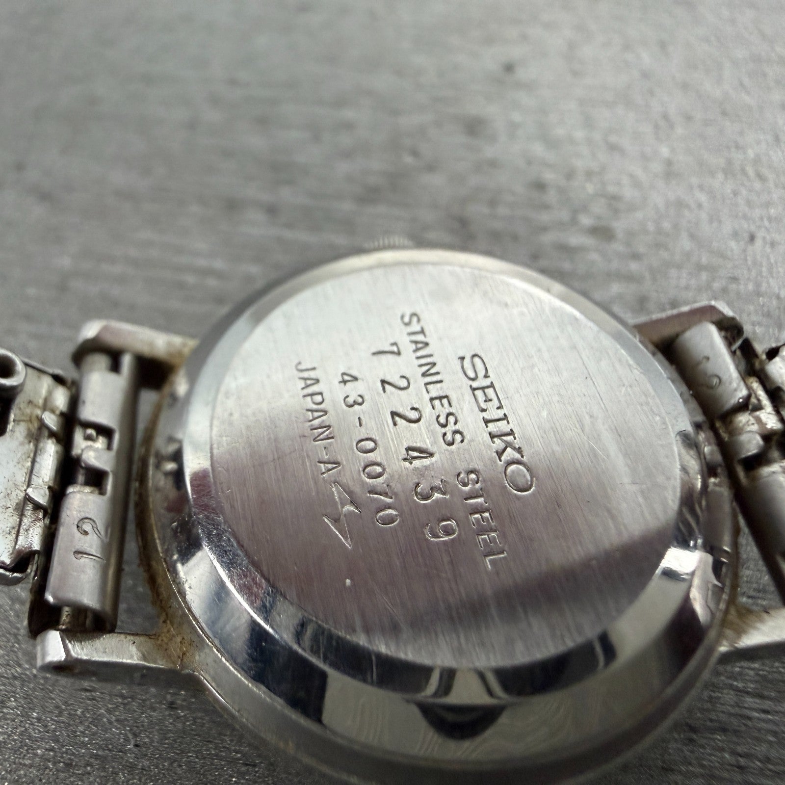Seiko Watch Women 24mm White Dial Silver Tone Round 43-0070 New Battery Vintage9