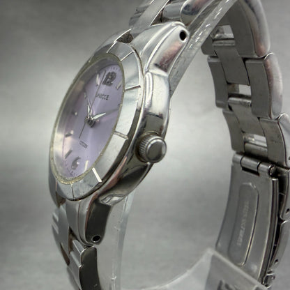Citizen Wicca Watch Women 24mm Purple Dial Silver Tone 1032-S004951 New Battery2