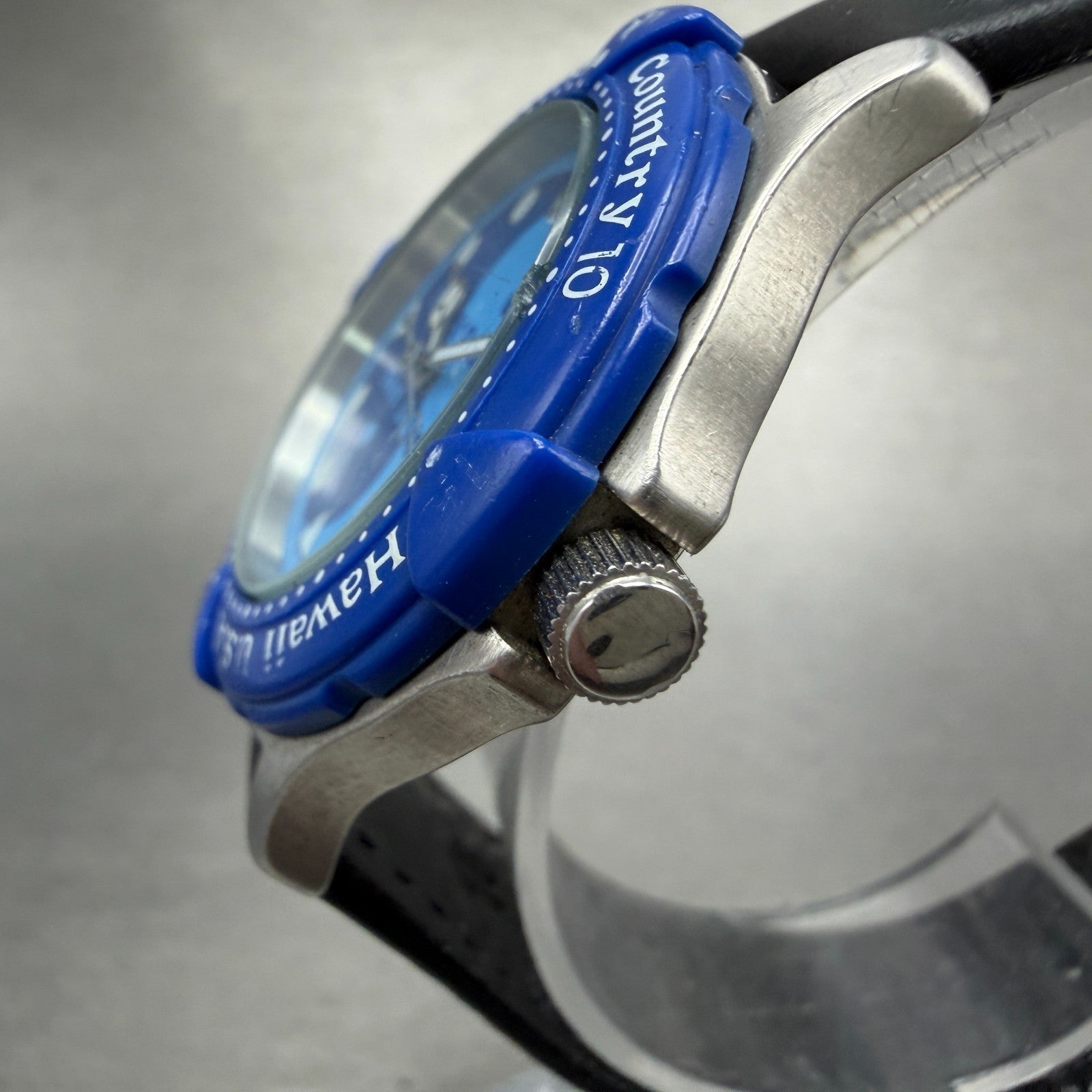 Orient Town & Country Dive Watch Men 36mm Blue Dial Silver Tone Date New Battery2