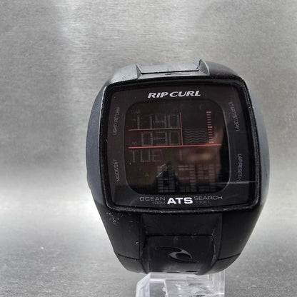 Rip Curl Oceansearch ATS Watch Men 43mm Black Digital Alarm Chronograph New Batt5