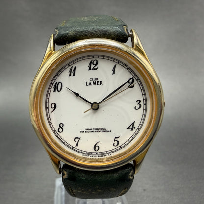 Citizen Club Lamer Watch Men 32mm White Dial Gold Tone Round 4630-E60493 PARTS0